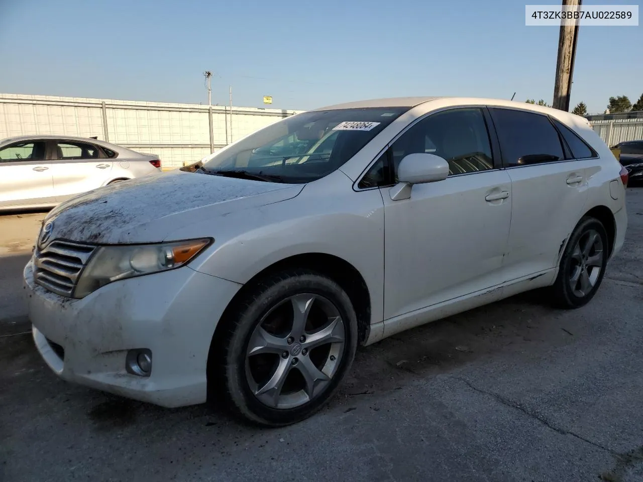 2010 Toyota Venza VIN: 4T3ZK3BB7AU022589 Lot: 74248064