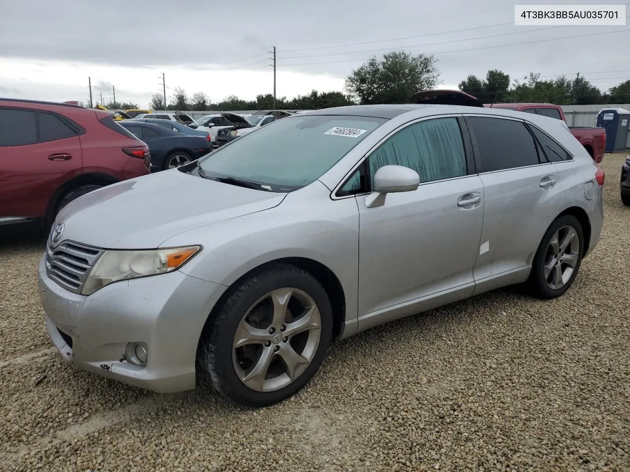 2010 Toyota Venza VIN: 4T3BK3BB5AU035701 Lot: 74662804