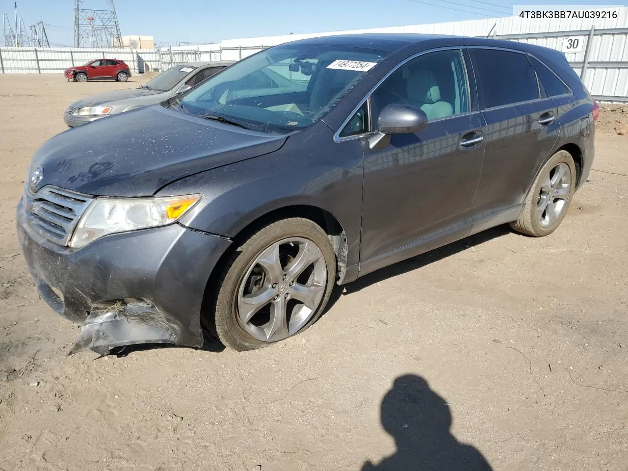 2010 Toyota Venza VIN: 4T3BK3BB7AU039216 Lot: 74977254