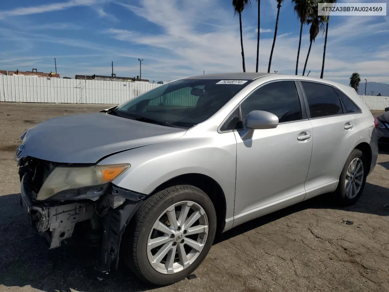 2010 Toyota Venza VIN: 4T3ZA3BB7AU024569 Lot: 75348274