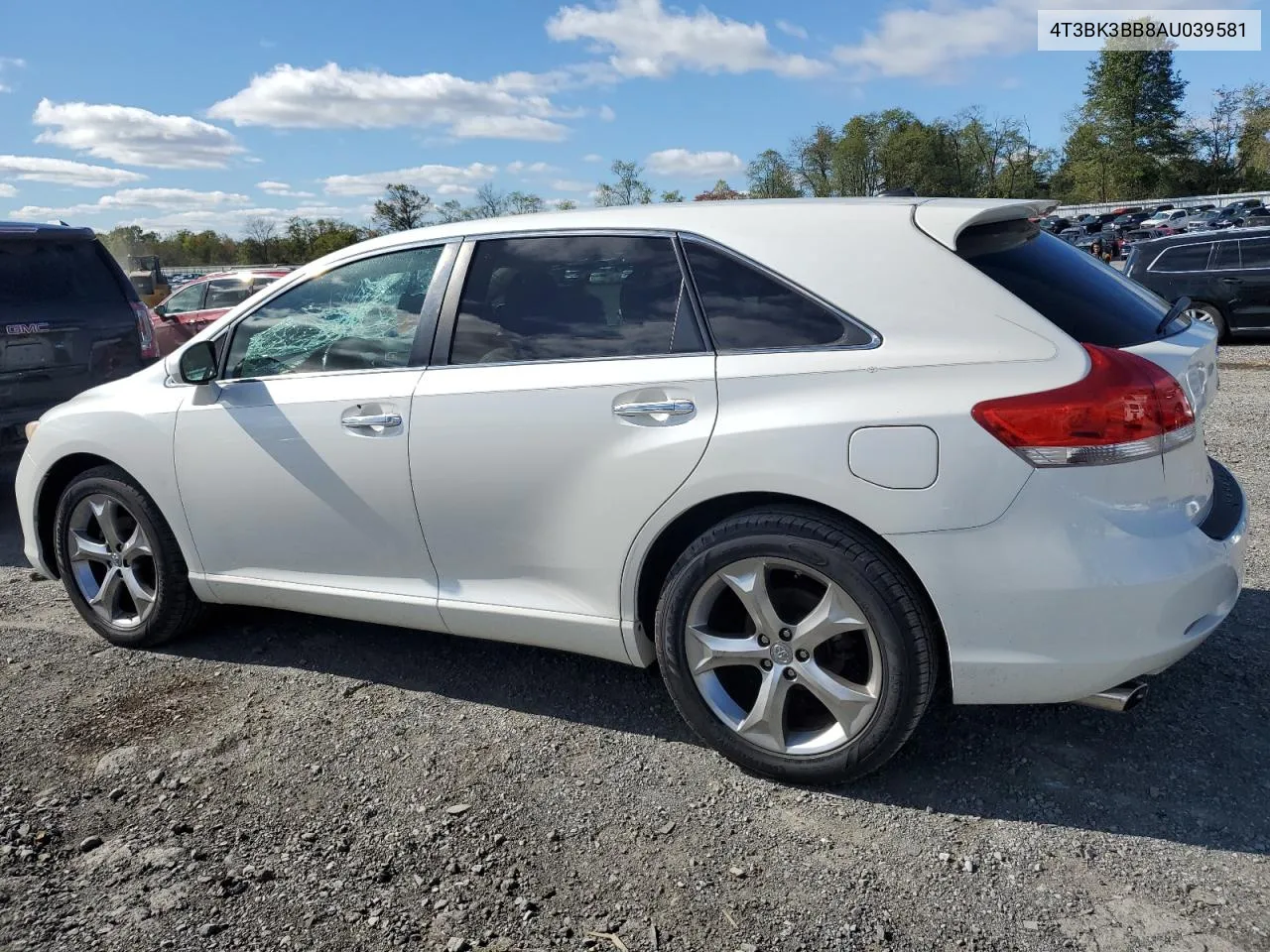 2010 Toyota Venza VIN: 4T3BK3BB8AU039581 Lot: 75659444