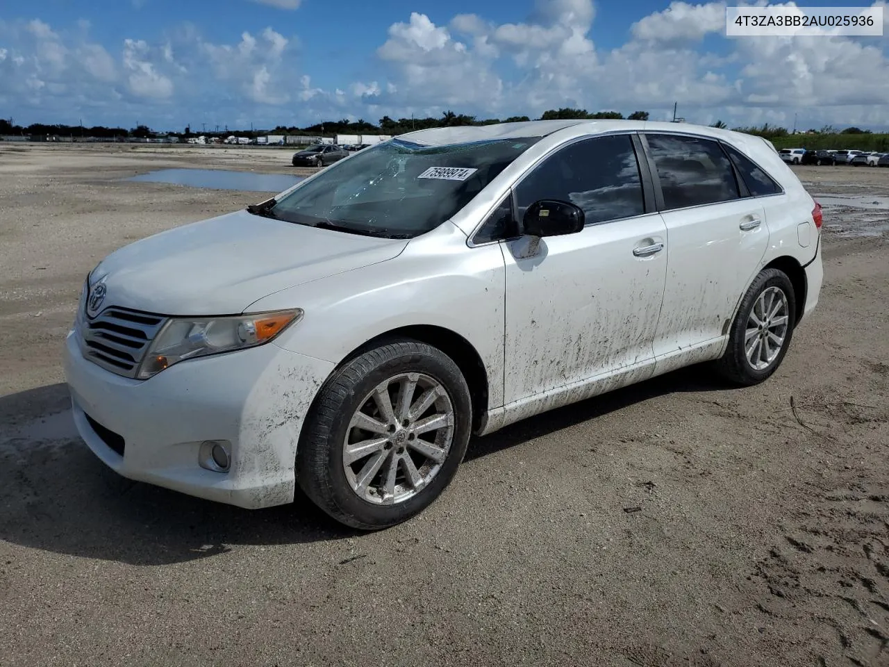 2010 Toyota Venza VIN: 4T3ZA3BB2AU025936 Lot: 75989974