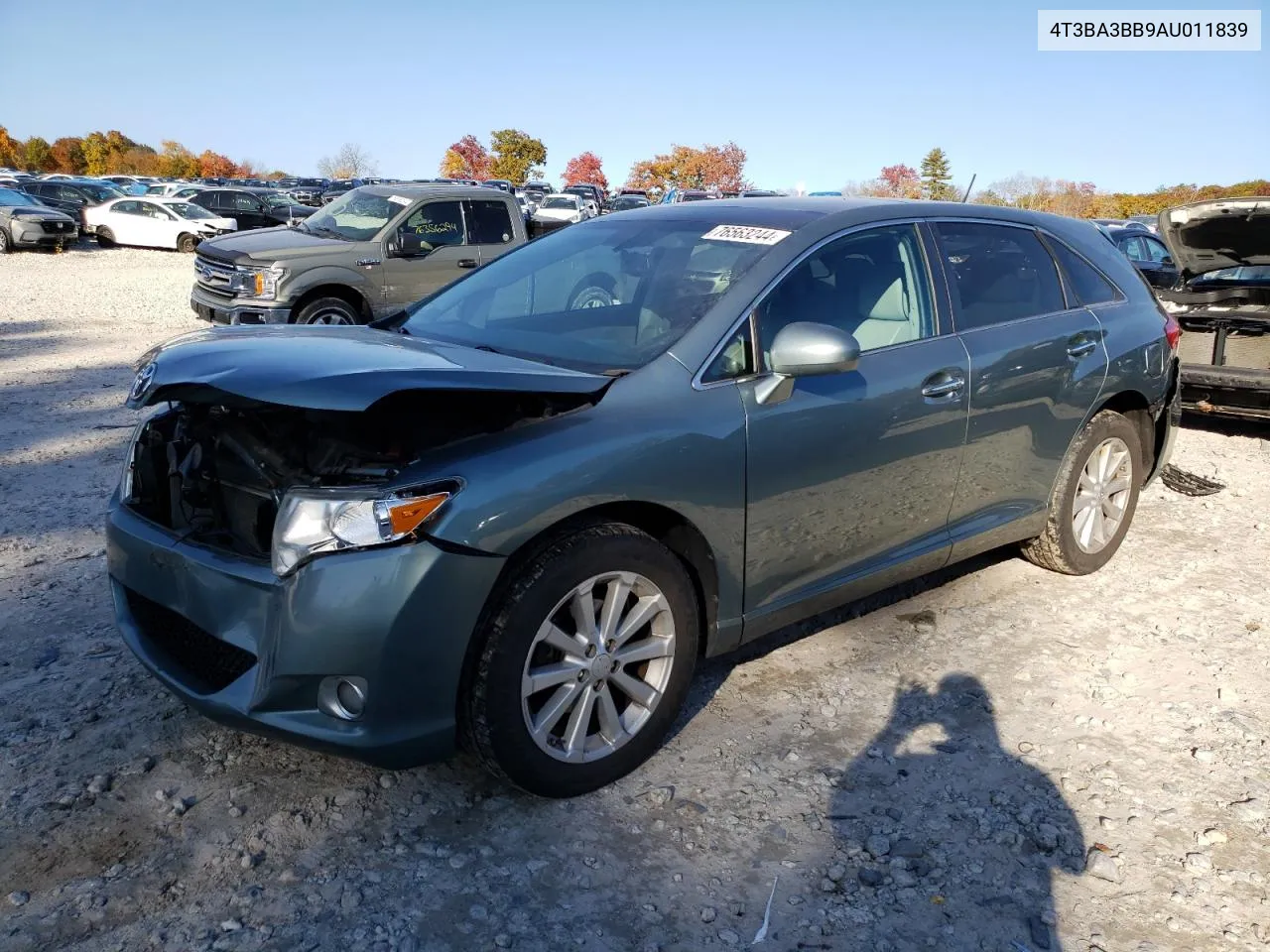 2010 Toyota Venza VIN: 4T3BA3BB9AU011839 Lot: 76563244