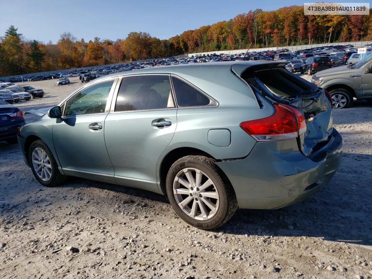 2010 Toyota Venza VIN: 4T3BA3BB9AU011839 Lot: 76563244