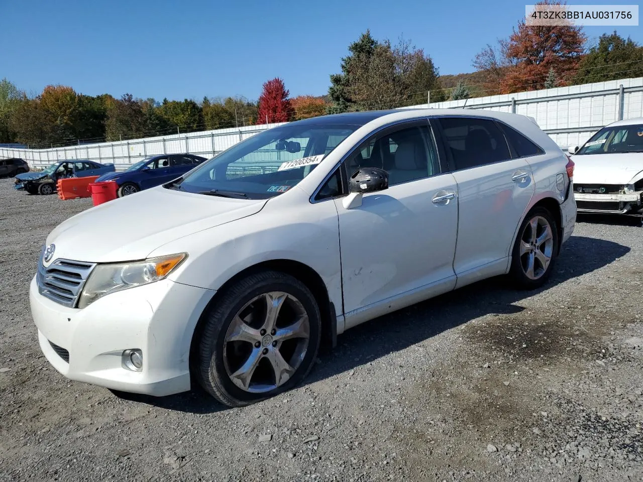 2010 Toyota Venza VIN: 4T3ZK3BB1AU031756 Lot: 77200354