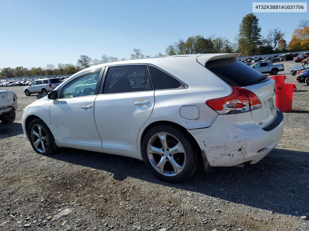 2010 Toyota Venza VIN: 4T3ZK3BB1AU031756 Lot: 77200354