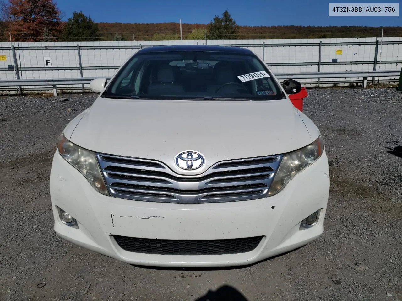 2010 Toyota Venza VIN: 4T3ZK3BB1AU031756 Lot: 77200354