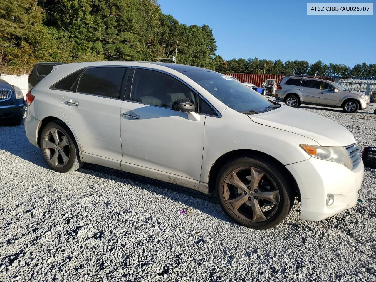 2010 Toyota Venza VIN: 4T3ZK3BB7AU026707 Lot: 77209394