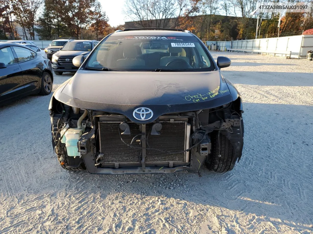 2010 Toyota Venza VIN: 4T3ZA3BB5AU031097 Lot: 78036544