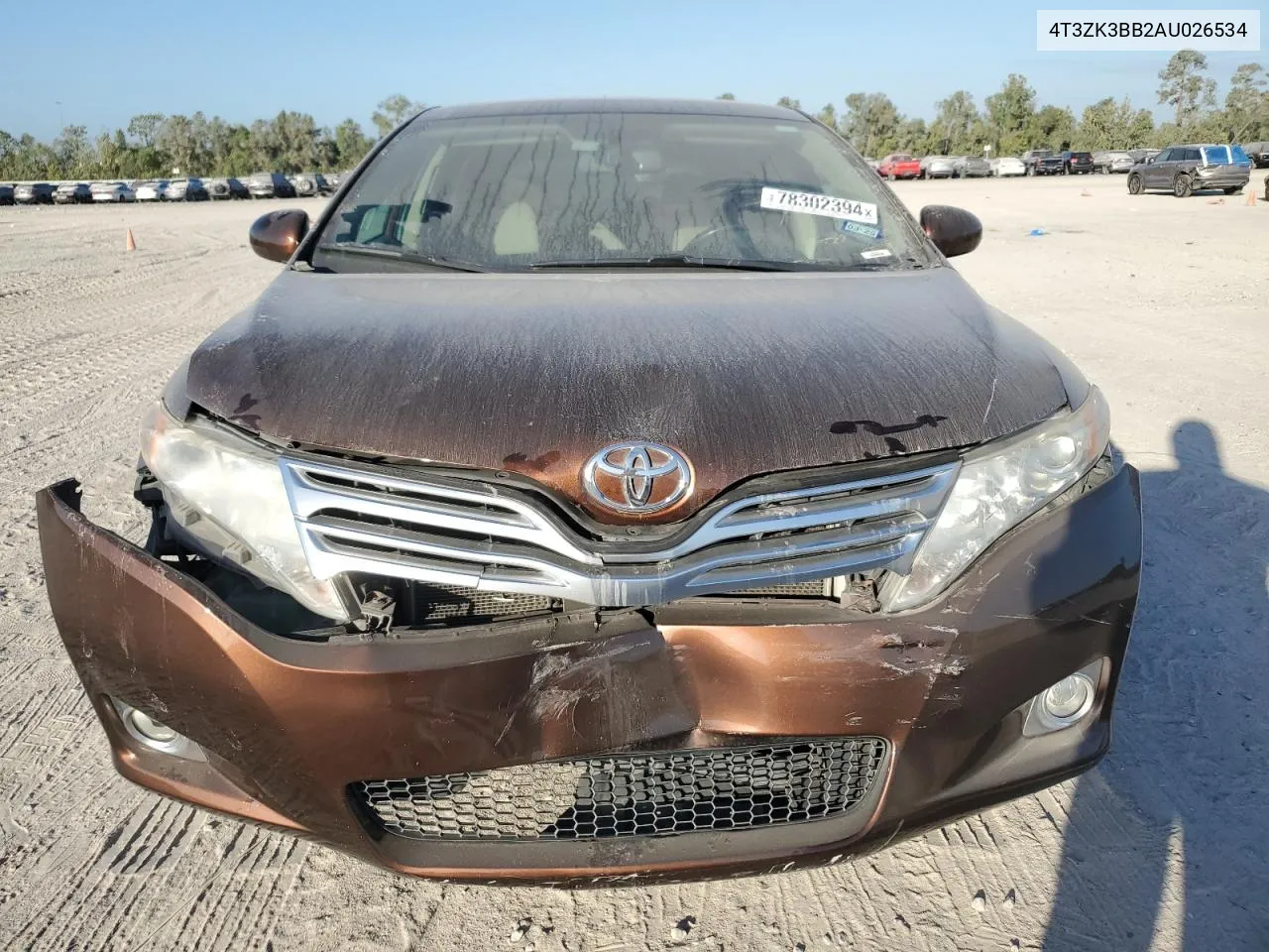 2010 Toyota Venza VIN: 4T3ZK3BB2AU026534 Lot: 78302394