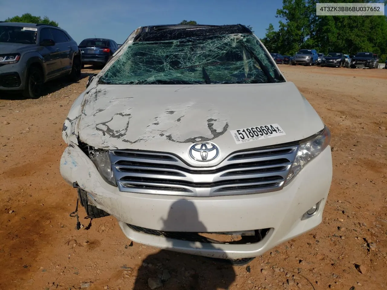 2011 Toyota Venza VIN: 4T3ZK3BB6BU037652 Lot: 51869684