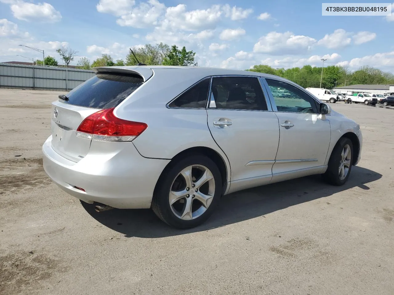 2011 Toyota Venza VIN: 4T3BK3BB2BU048195 Lot: 52892624