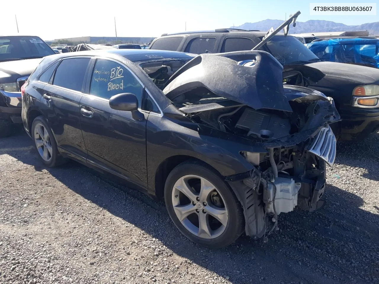 2011 Toyota Venza VIN: 4T3BK3BB8BU063607 Lot: 58659024