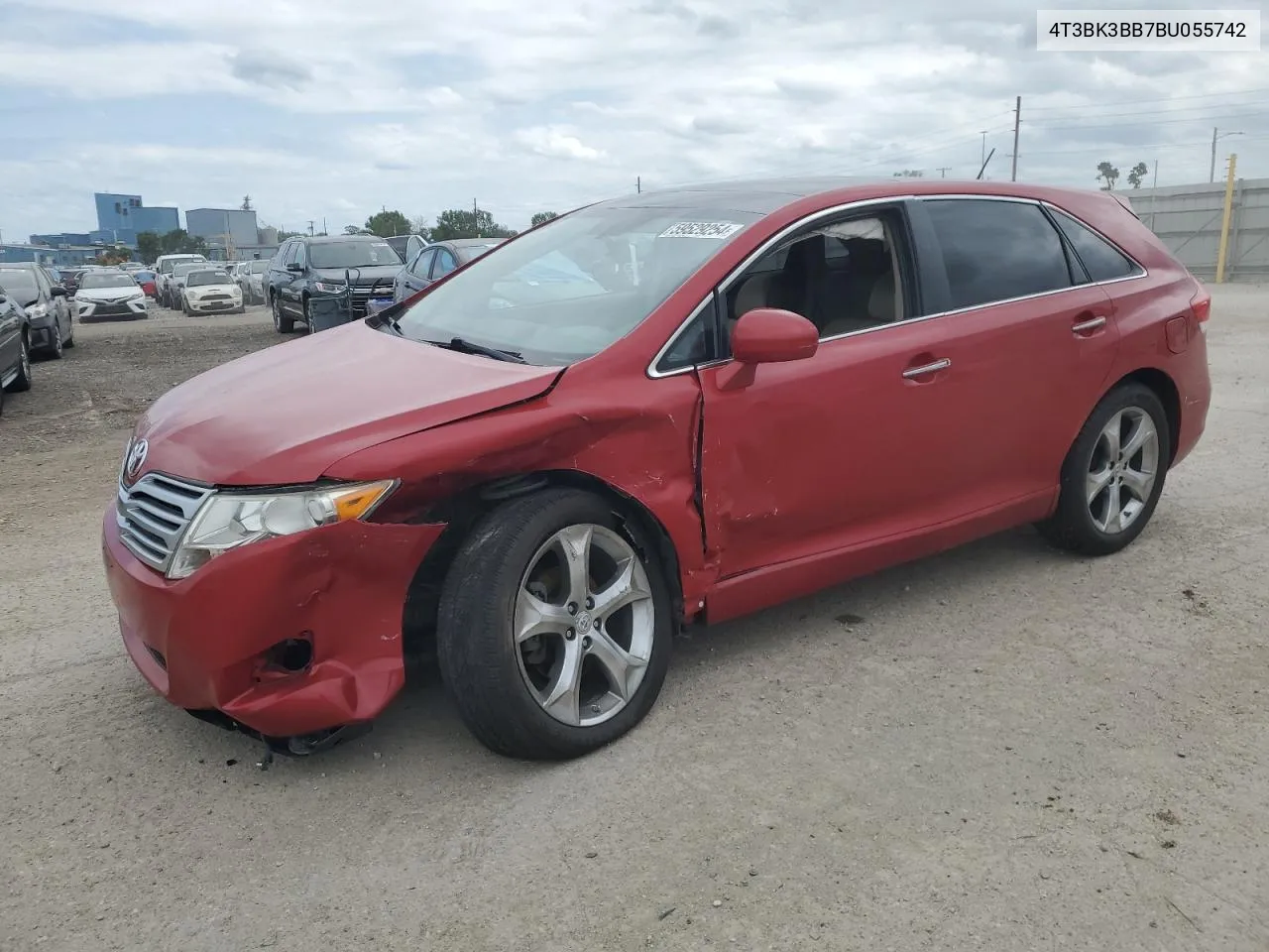 2011 Toyota Venza VIN: 4T3BK3BB7BU055742 Lot: 59529254