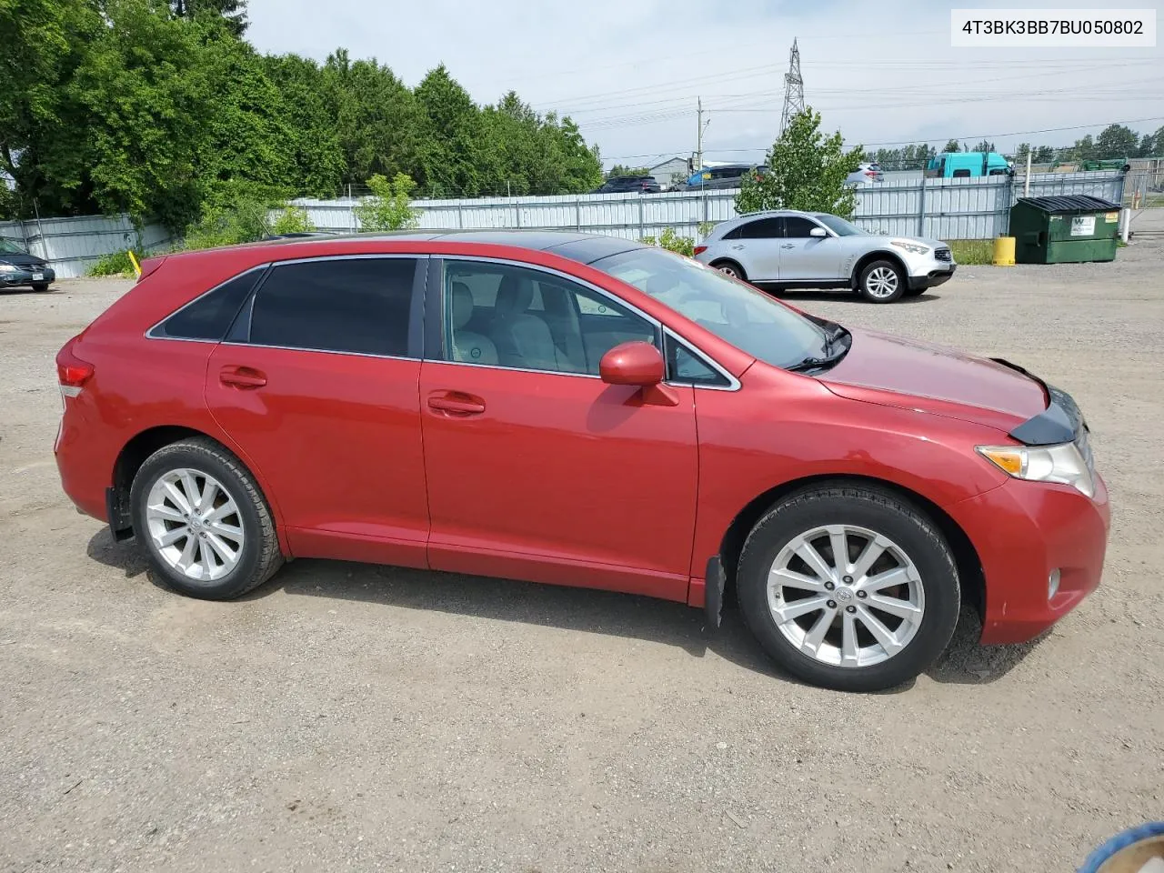 2011 Toyota Venza VIN: 4T3BK3BB7BU050802 Lot: 61563574