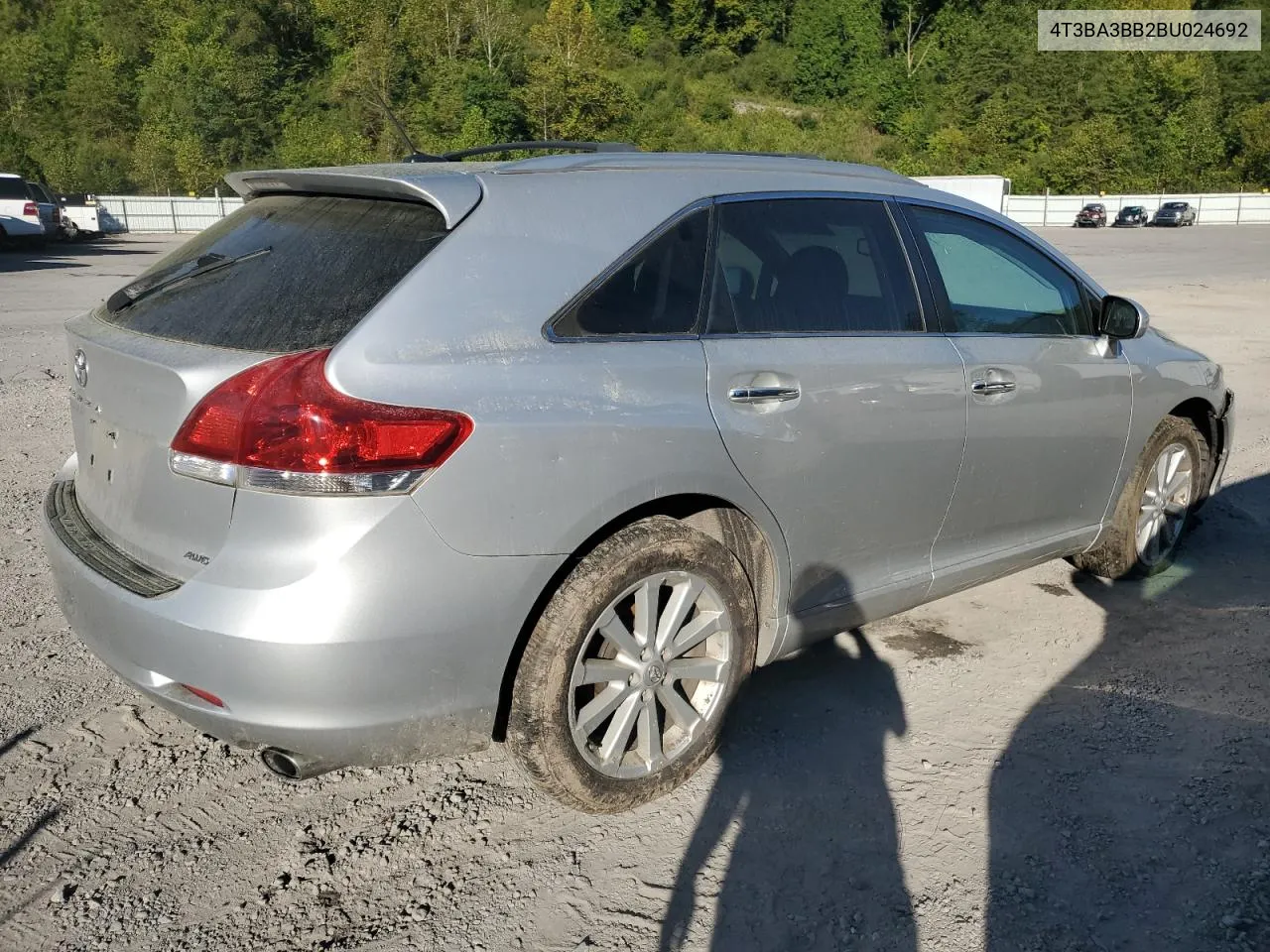 2011 Toyota Venza VIN: 4T3BA3BB2BU024692 Lot: 69755834