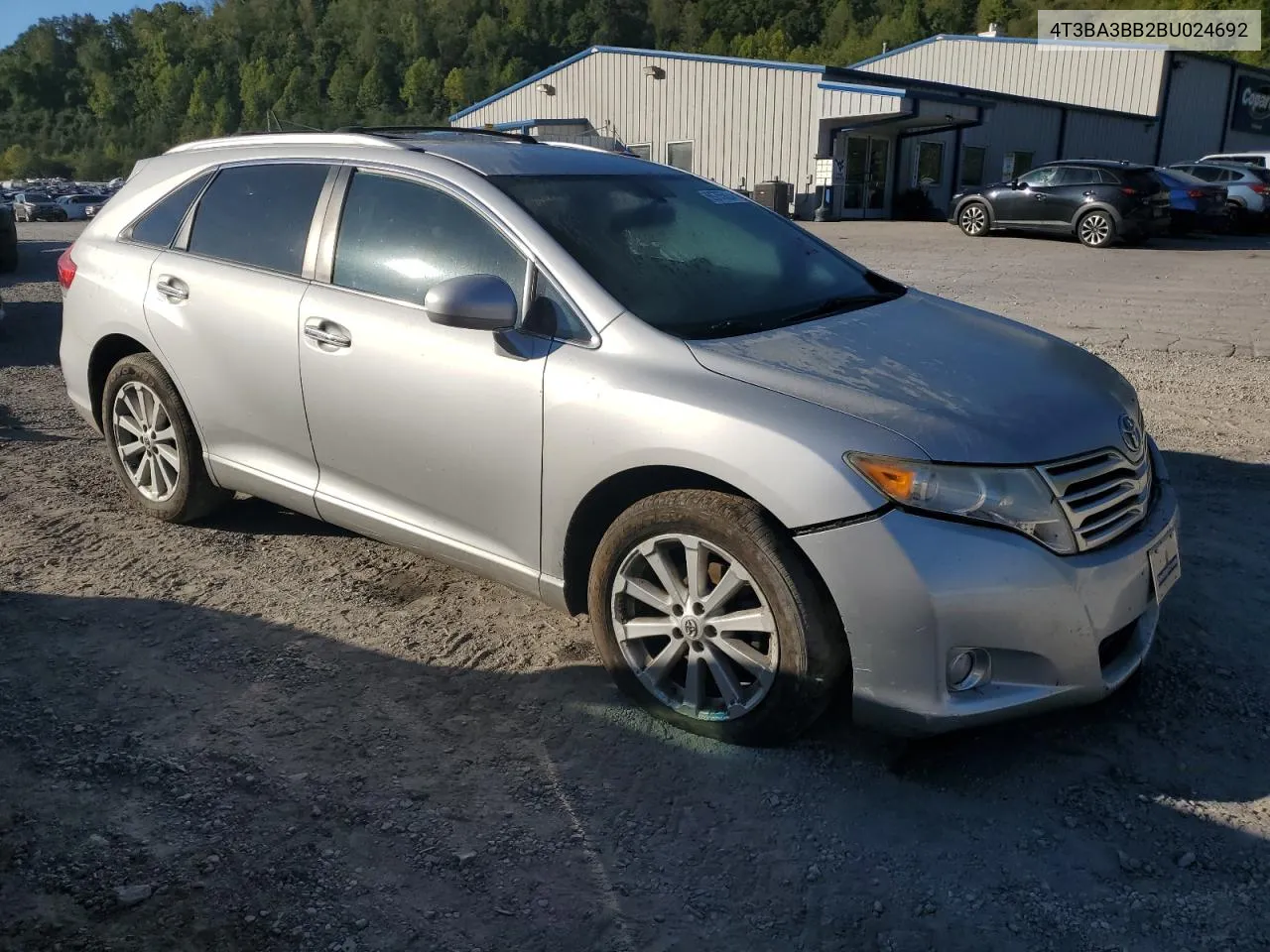 2011 Toyota Venza VIN: 4T3BA3BB2BU024692 Lot: 69755834