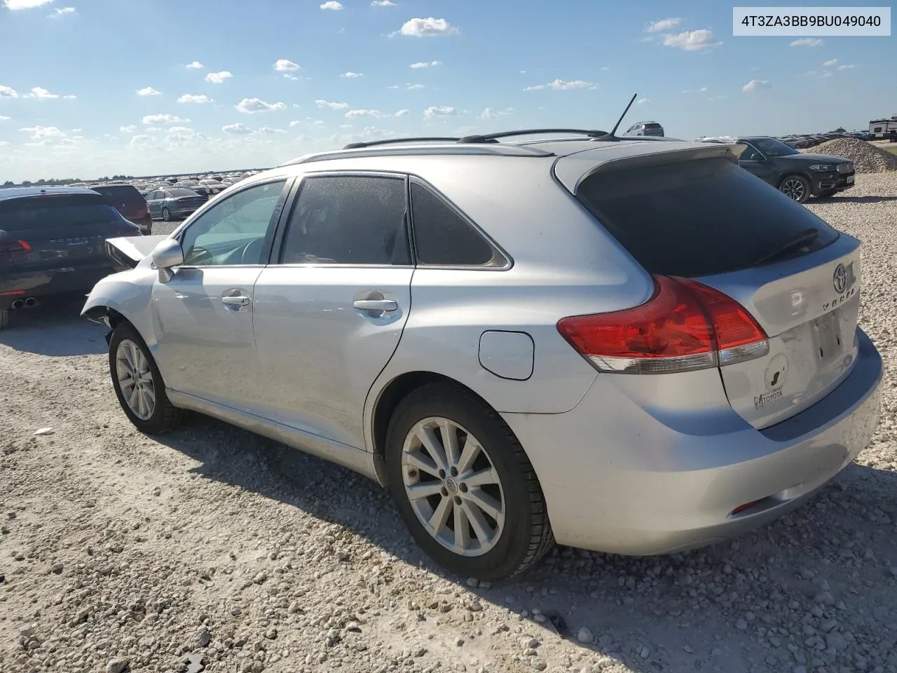 2011 Toyota Venza VIN: 4T3ZA3BB9BU049040 Lot: 71235734