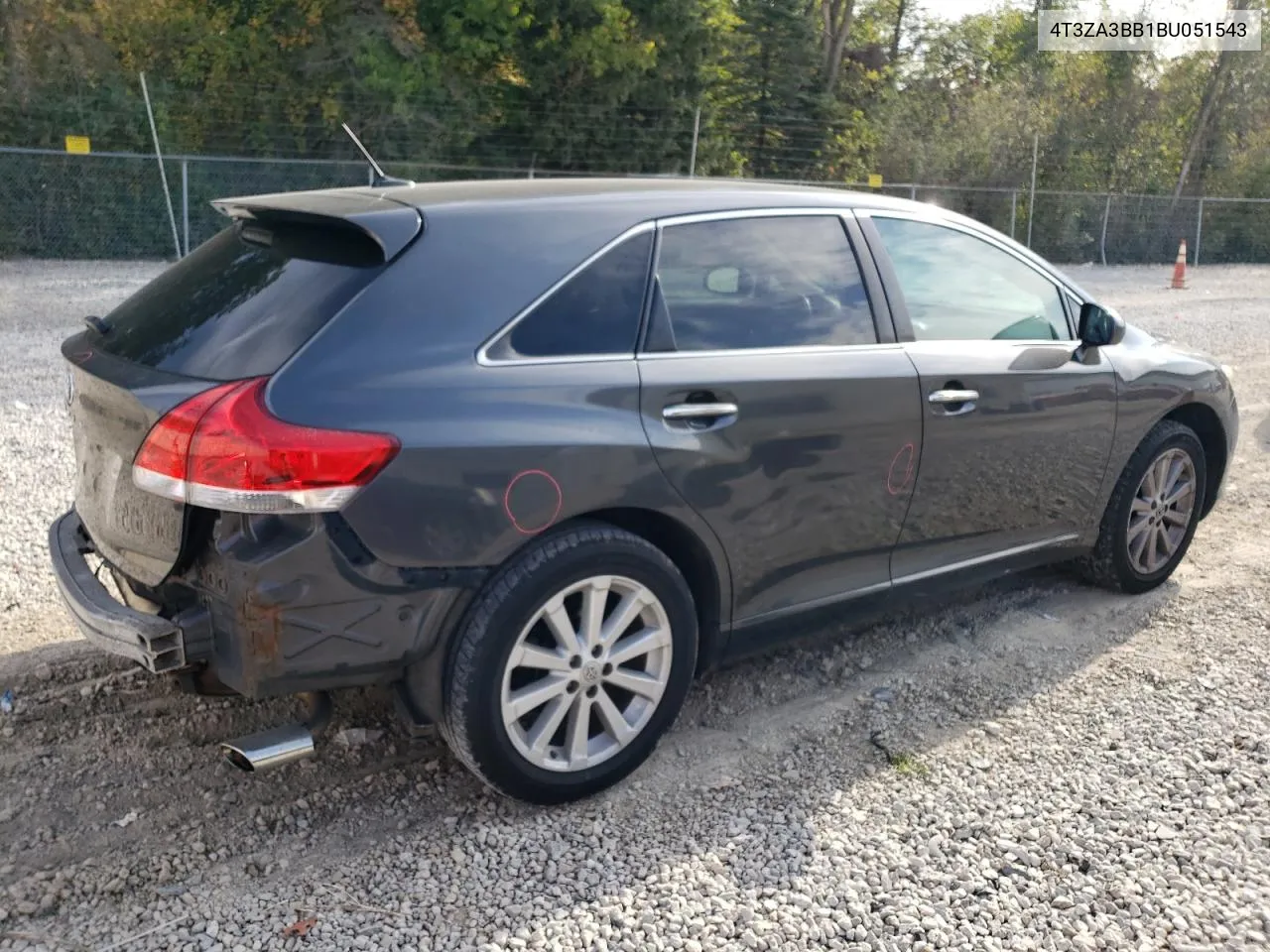 2011 Toyota Venza VIN: 4T3ZA3BB1BU051543 Lot: 71349774