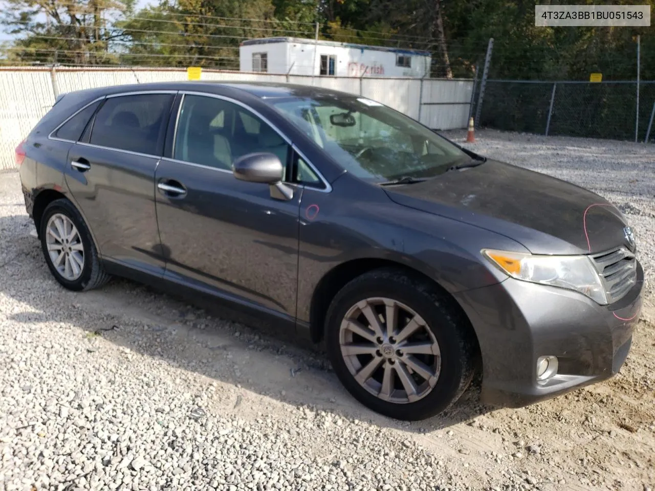 2011 Toyota Venza VIN: 4T3ZA3BB1BU051543 Lot: 71349774