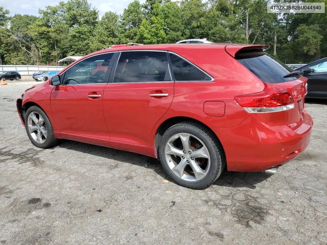 2011 Toyota Venza VIN: 4T3ZK3BB2BU044940 Lot: 71646174