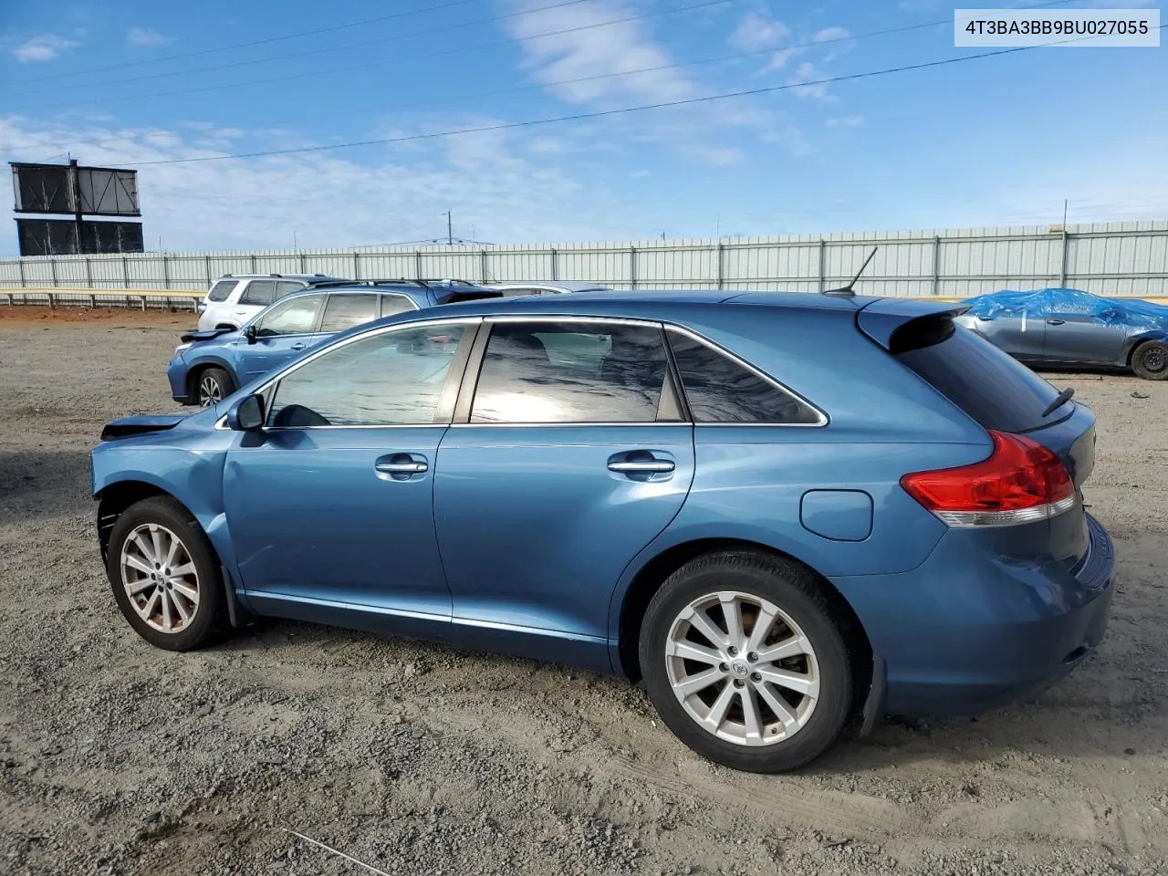 2011 Toyota Venza VIN: 4T3BA3BB9BU027055 Lot: 72861424