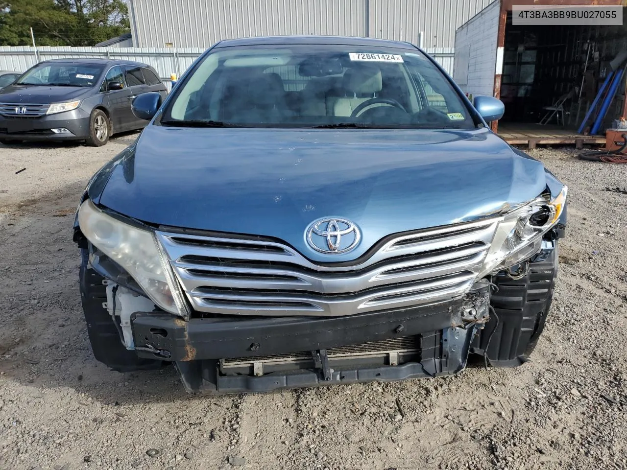 2011 Toyota Venza VIN: 4T3BA3BB9BU027055 Lot: 72861424