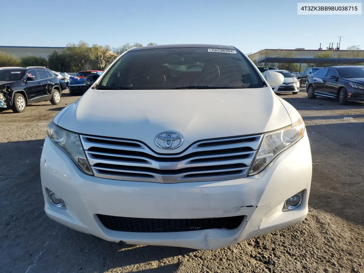 2011 Toyota Venza VIN: 4T3ZK3BB9BU038715 Lot: 73736594