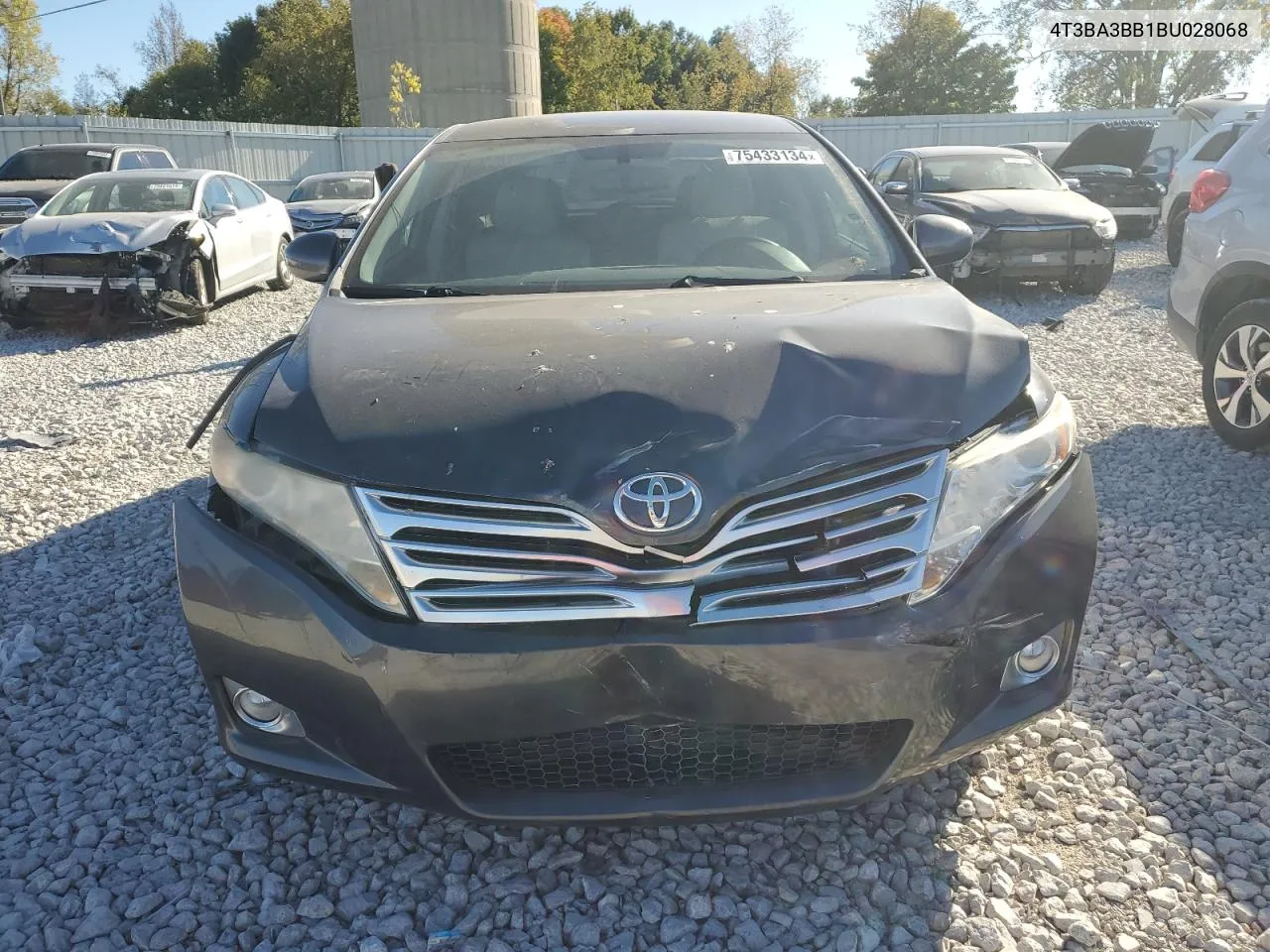 2011 Toyota Venza VIN: 4T3BA3BB1BU028068 Lot: 75433134