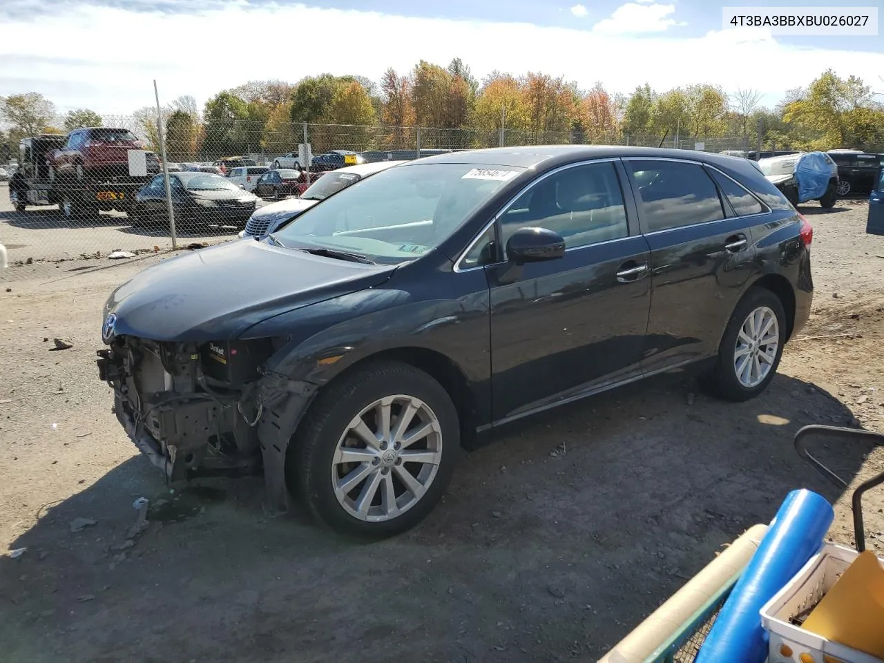 2011 Toyota Venza VIN: 4T3BA3BBXBU026027 Lot: 75854674