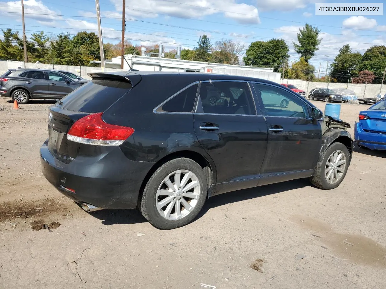 2011 Toyota Venza VIN: 4T3BA3BBXBU026027 Lot: 75854674