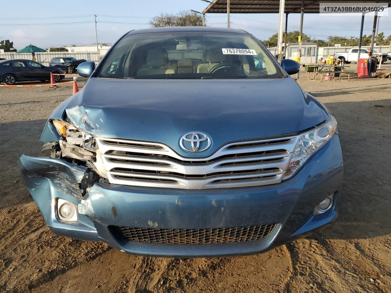 2011 Toyota Venza VIN: 4T3ZA3BB6BU046029 Lot: 76378094