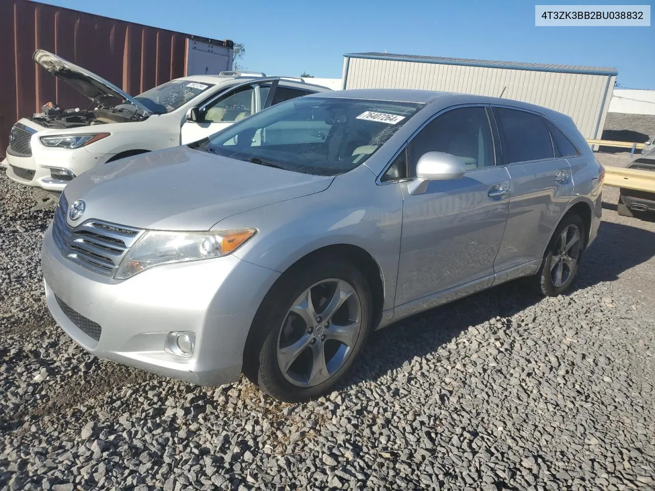 2011 Toyota Venza VIN: 4T3ZK3BB2BU038832 Lot: 76407264