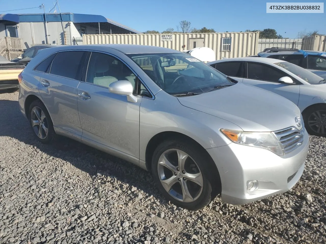 2011 Toyota Venza VIN: 4T3ZK3BB2BU038832 Lot: 76407264