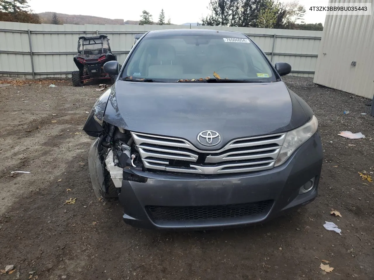 2011 Toyota Venza VIN: 4T3ZK3BB9BU035443 Lot: 76506054