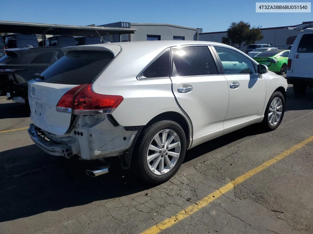 2011 Toyota Venza VIN: 4T3ZA3BB6BU051540 Lot: 76609954