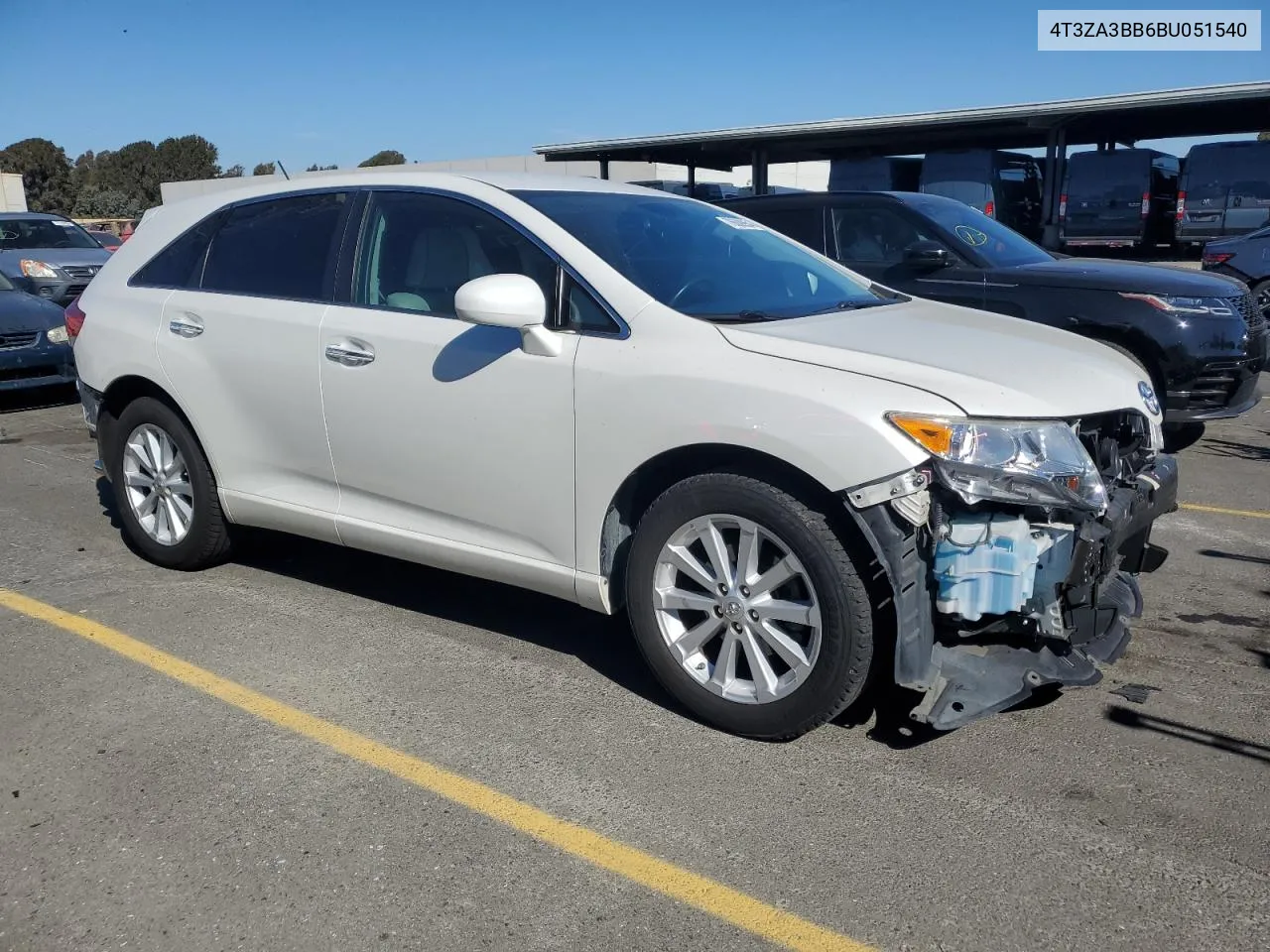 2011 Toyota Venza VIN: 4T3ZA3BB6BU051540 Lot: 76609954