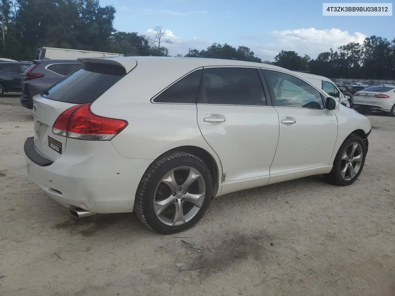 2011 Toyota Venza VIN: 4T3ZK3BB9BU038312 Lot: 76849064