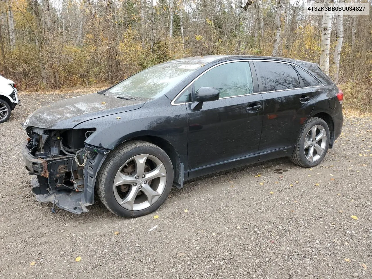 2011 Toyota Venza VIN: 4T3ZK3BB0BU034827 Lot: 76991414