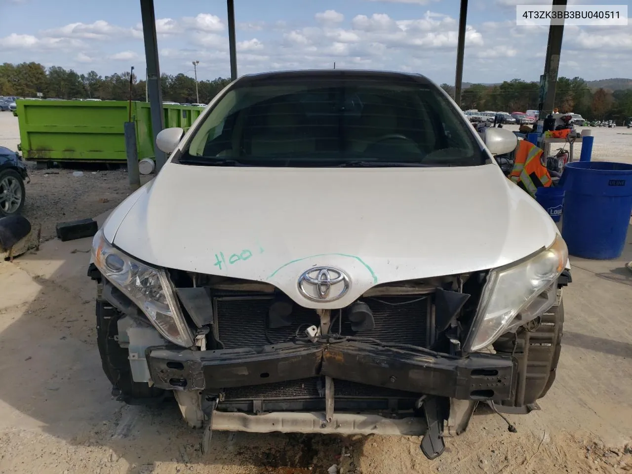 2011 Toyota Venza VIN: 4T3ZK3BB3BU040511 Lot: 78019204