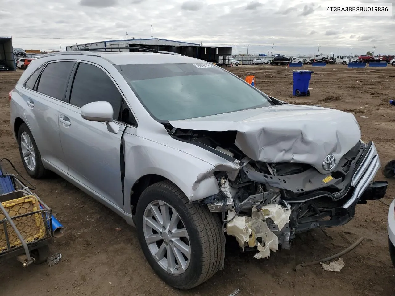 2011 Toyota Venza VIN: 4T3BA3BB8BU019836 Lot: 78960074