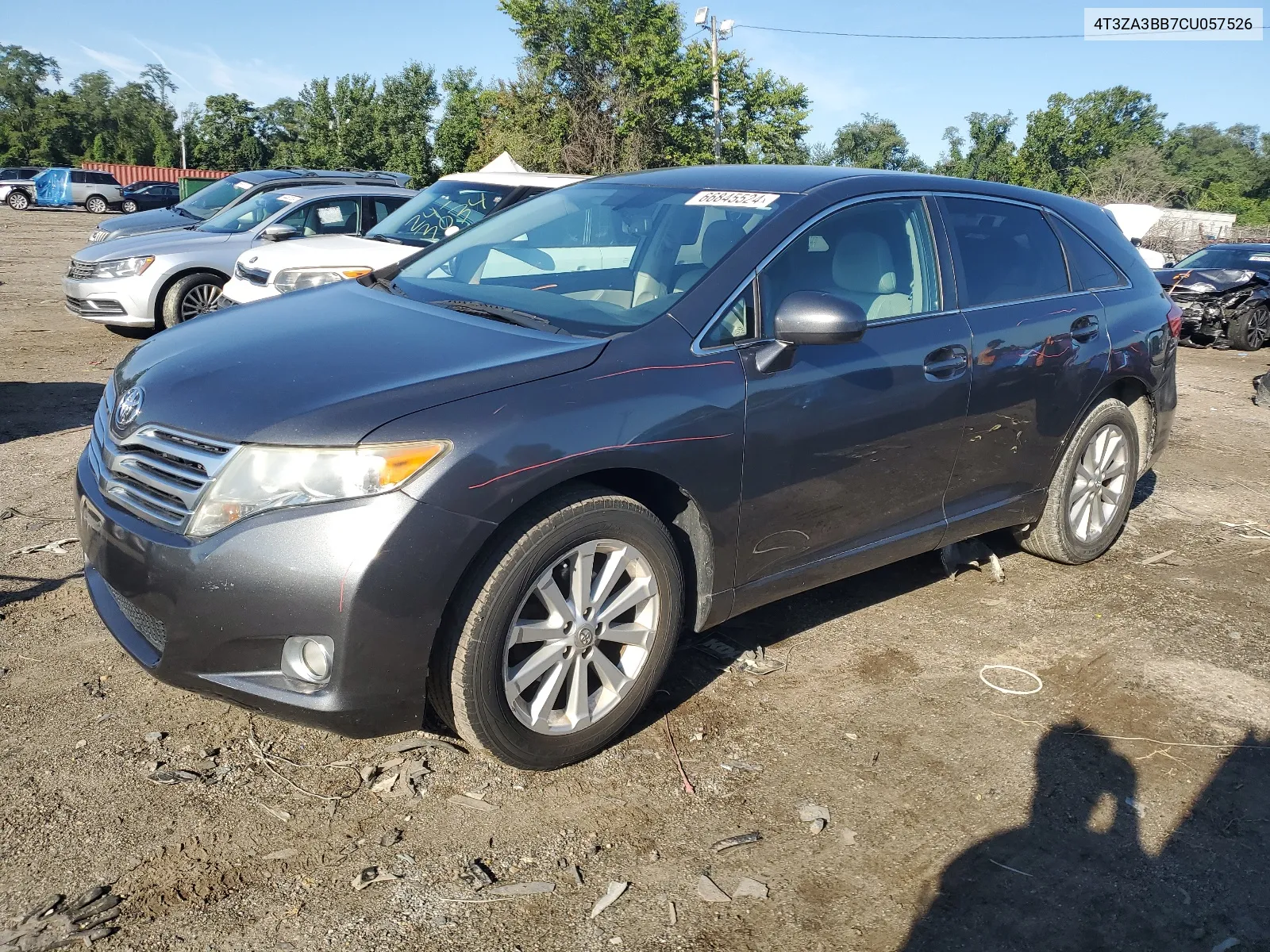 2012 Toyota Venza Le VIN: 4T3ZA3BB7CU057526 Lot: 66845524