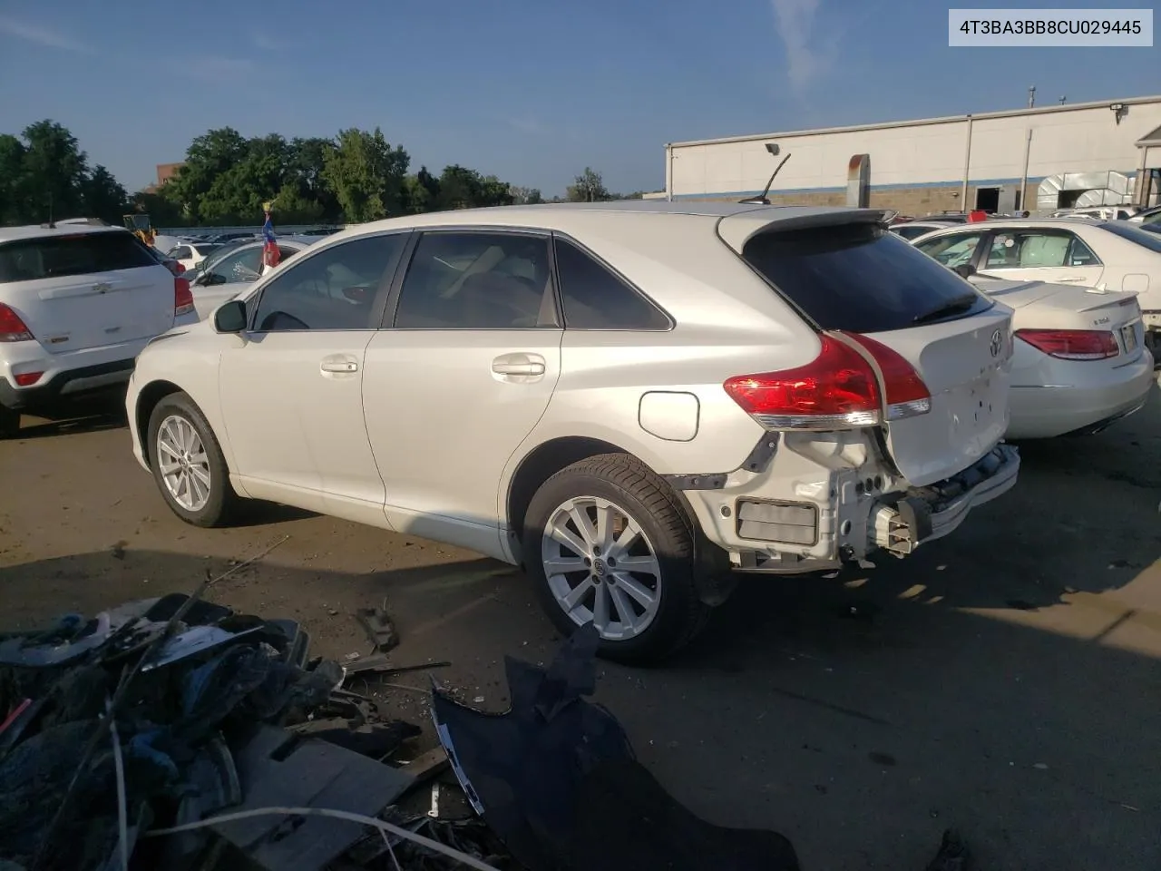 2012 Toyota Venza Le VIN: 4T3BA3BB8CU029445 Lot: 68863804