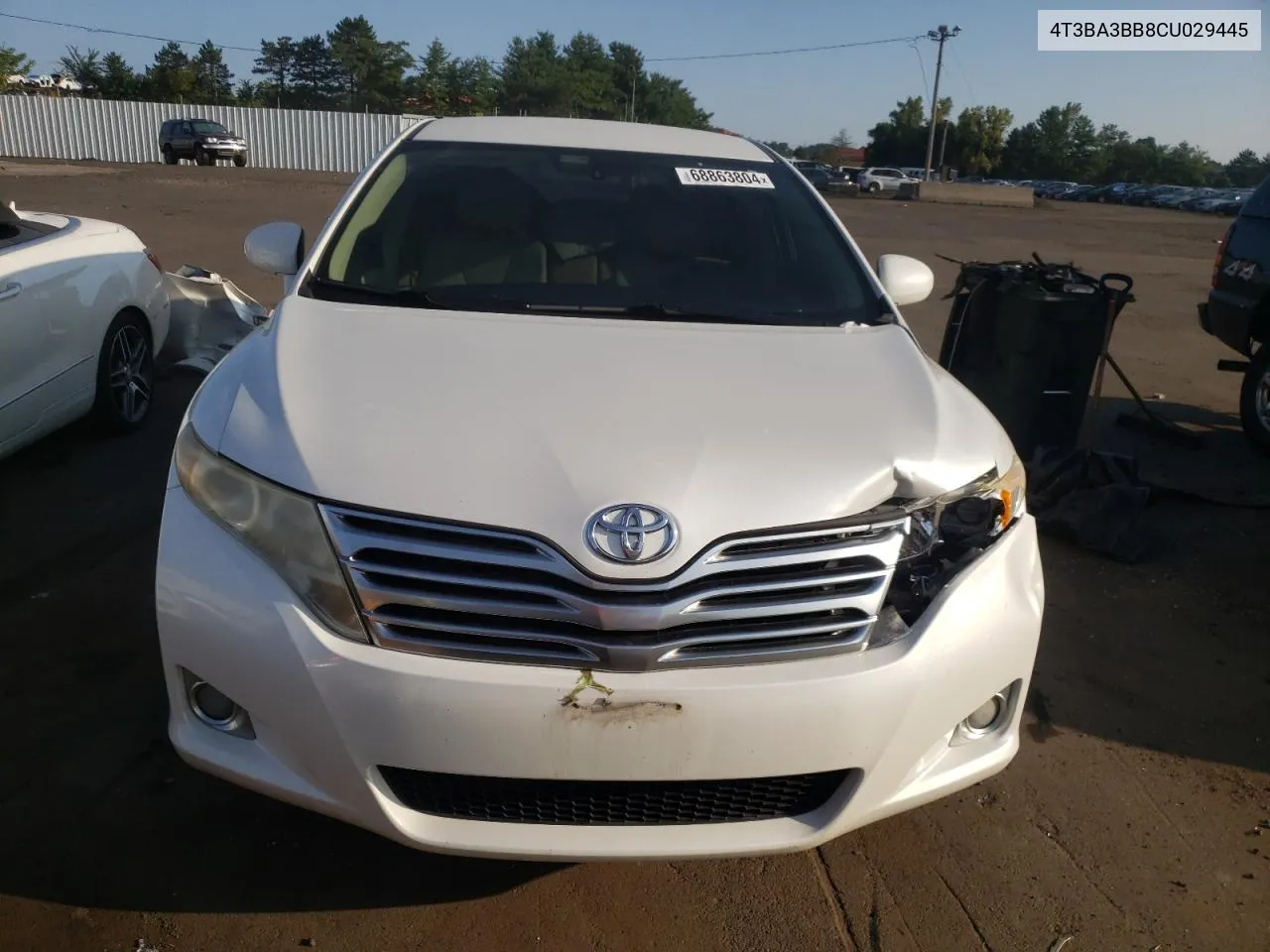 2012 Toyota Venza Le VIN: 4T3BA3BB8CU029445 Lot: 68863804