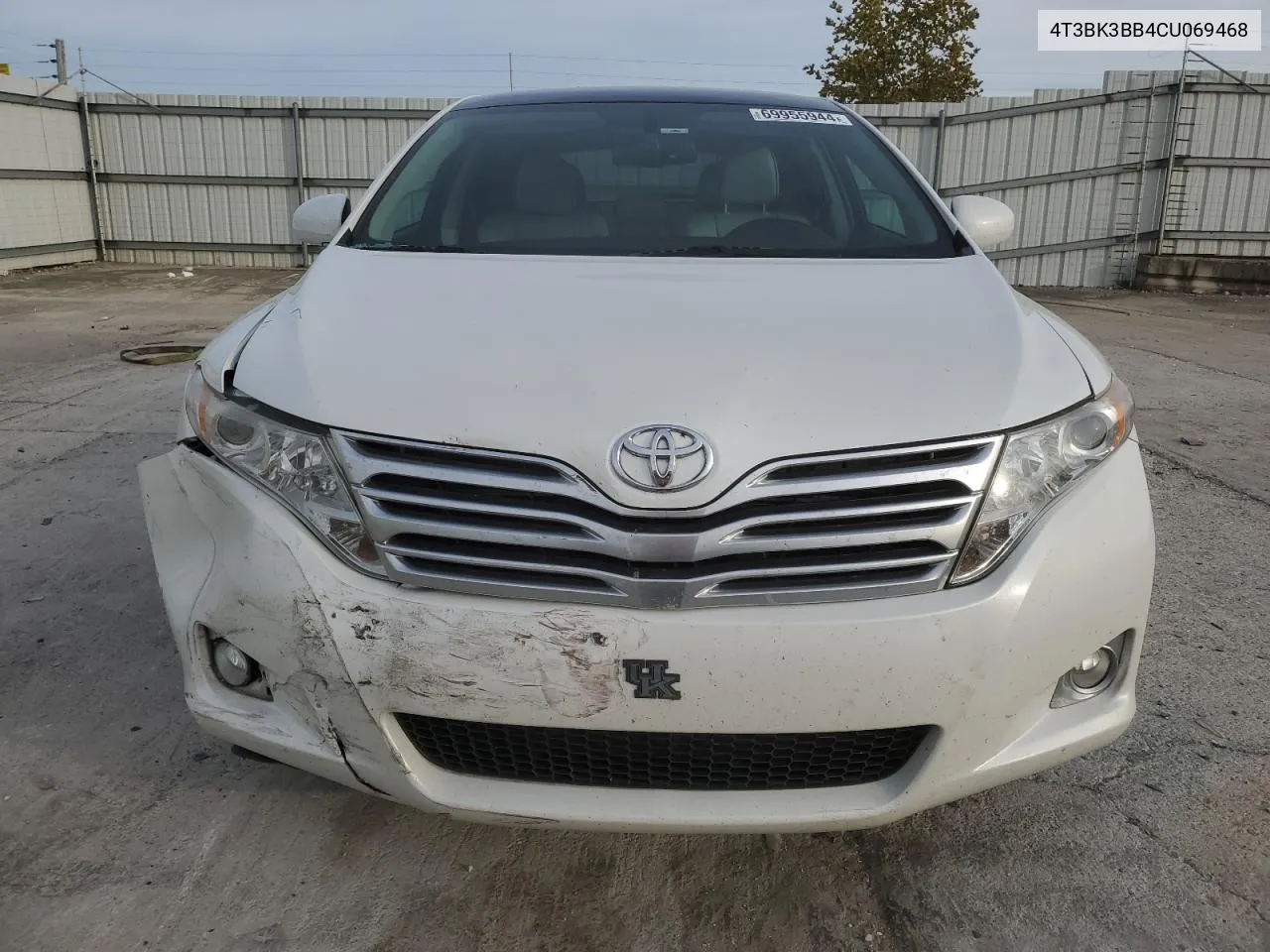 2012 Toyota Venza Le VIN: 4T3BK3BB4CU069468 Lot: 69955944