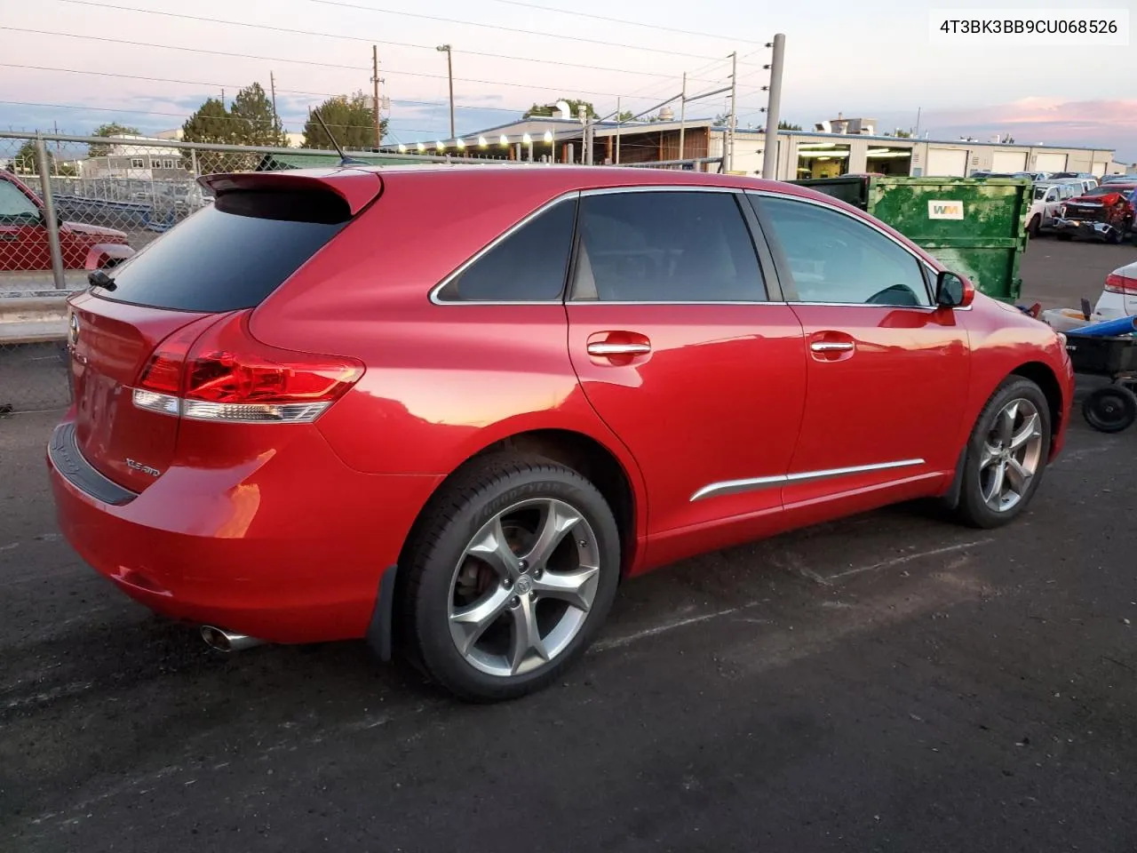 4T3BK3BB9CU068526 2012 Toyota Venza Le