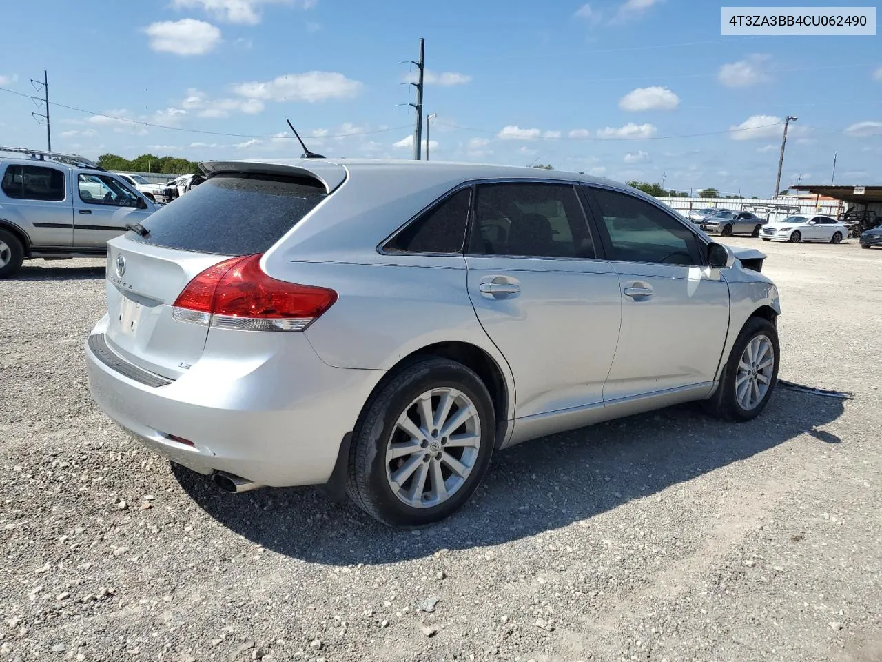 2012 Toyota Venza Le VIN: 4T3ZA3BB4CU062490 Lot: 71935034