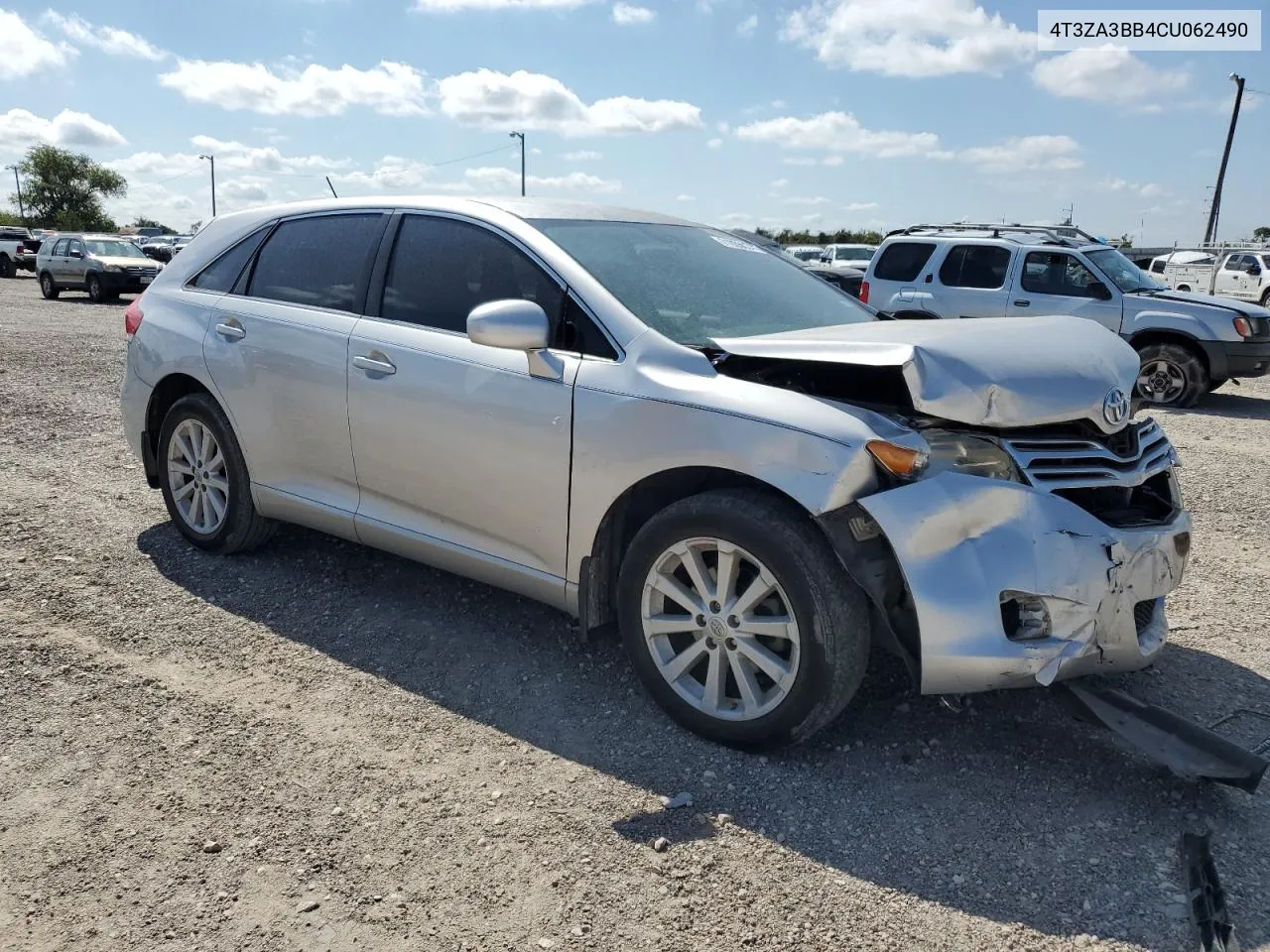 2012 Toyota Venza Le VIN: 4T3ZA3BB4CU062490 Lot: 71935034