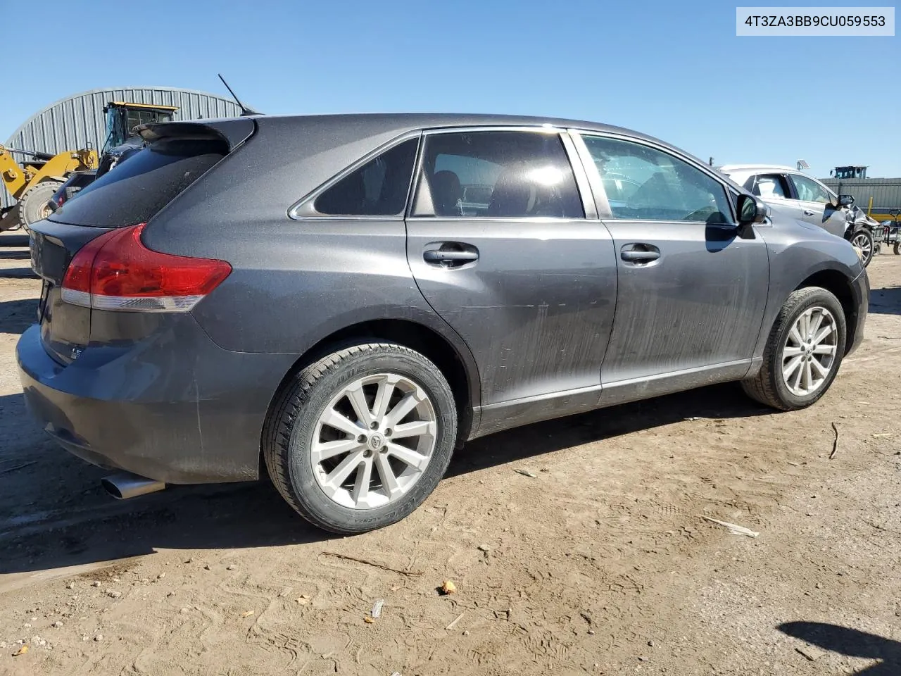 2012 Toyota Venza Le VIN: 4T3ZA3BB9CU059553 Lot: 72010034