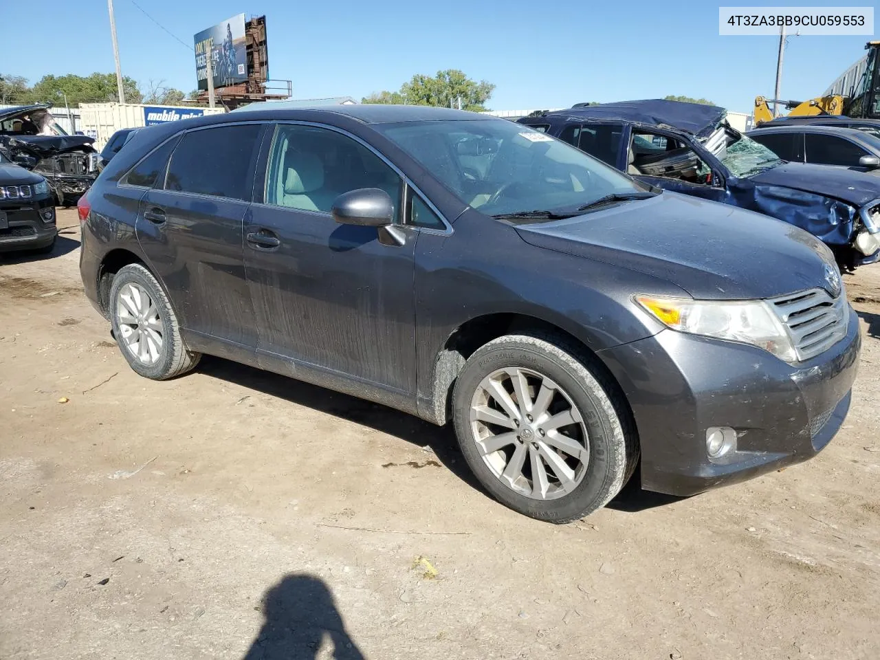 2012 Toyota Venza Le VIN: 4T3ZA3BB9CU059553 Lot: 72010034